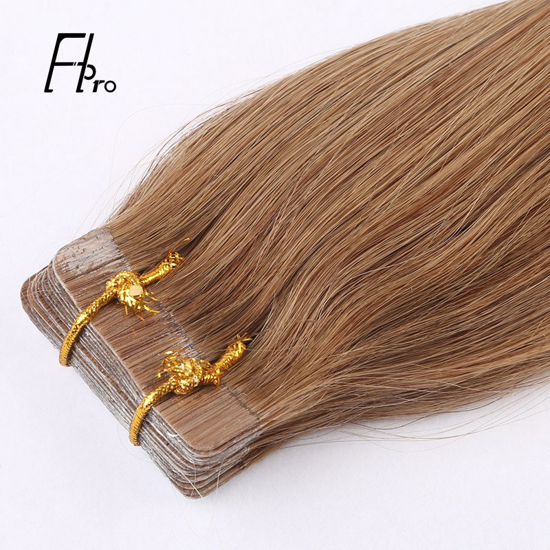 Premium Virgin Hair 6# Tape Hair Extensions Straight 18 inches